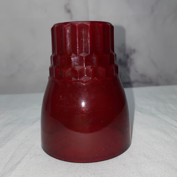 Anchor Hocking Glass Serving Bowl and Flat Tumbler Windsor Royal Red - Picture 8 of 13